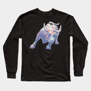 The Charging Bull of Wall Street Long Sleeve T-Shirt